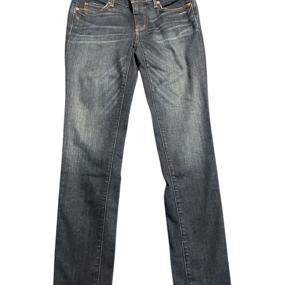 LOFT Blue Modern  Skinny Jeans with Distressed Look